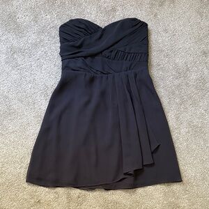 Express Black Strapless Dress